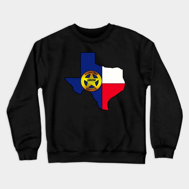 Lonestar Signature Service Logo Shirt Crewneck Sweatshirt by TeXasT13